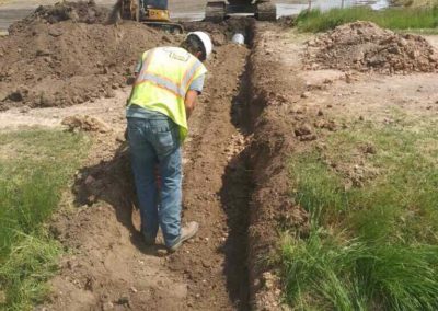 Earthwork construction in Amarillo, TX.